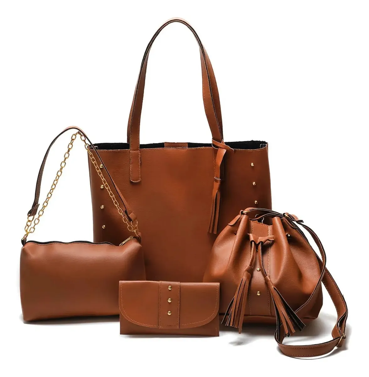 Kit de Bolsas Femininas GetShow com 4 Peças: Sacola, Saquinho, Baladinha e Carteira - imagem 1